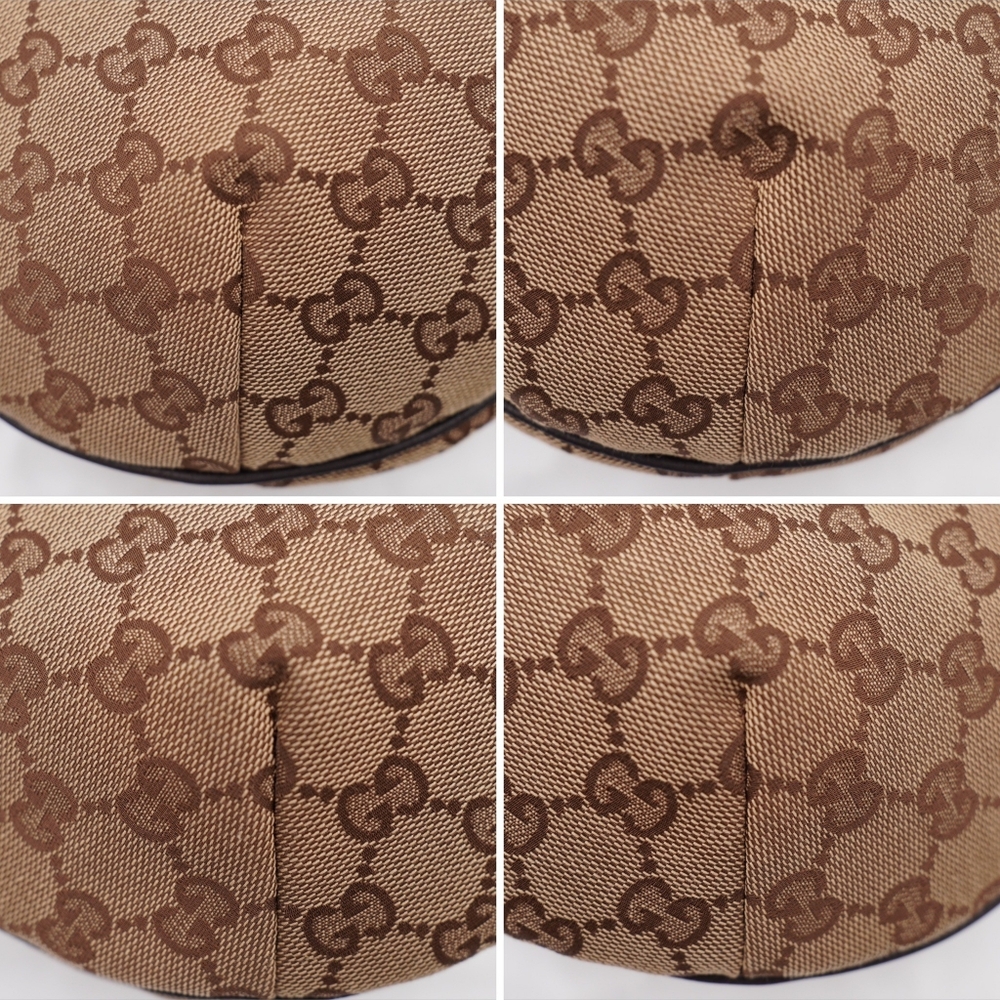 BT57 💖 GUCCI Monogram Web Halfmoon Crossbody Bag - Picture 7 of 12